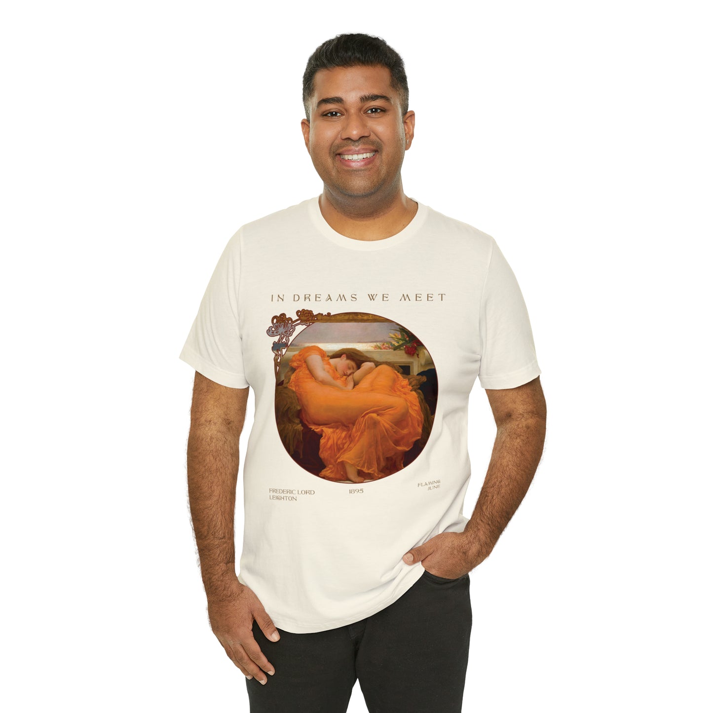 Exclusive Design 'Flaming June' by Fredric Leighton - Unisex Jersey Short Sleeve Tee