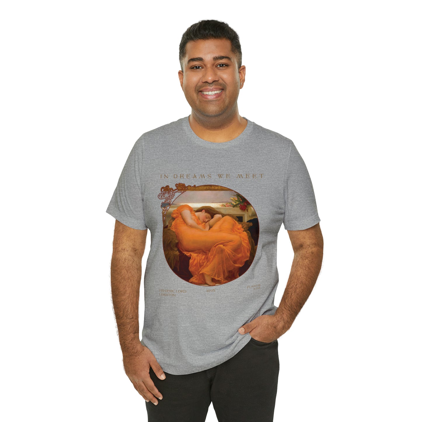 Exclusive Design 'Flaming June' by Fredric Leighton - Unisex Jersey Short Sleeve Tee